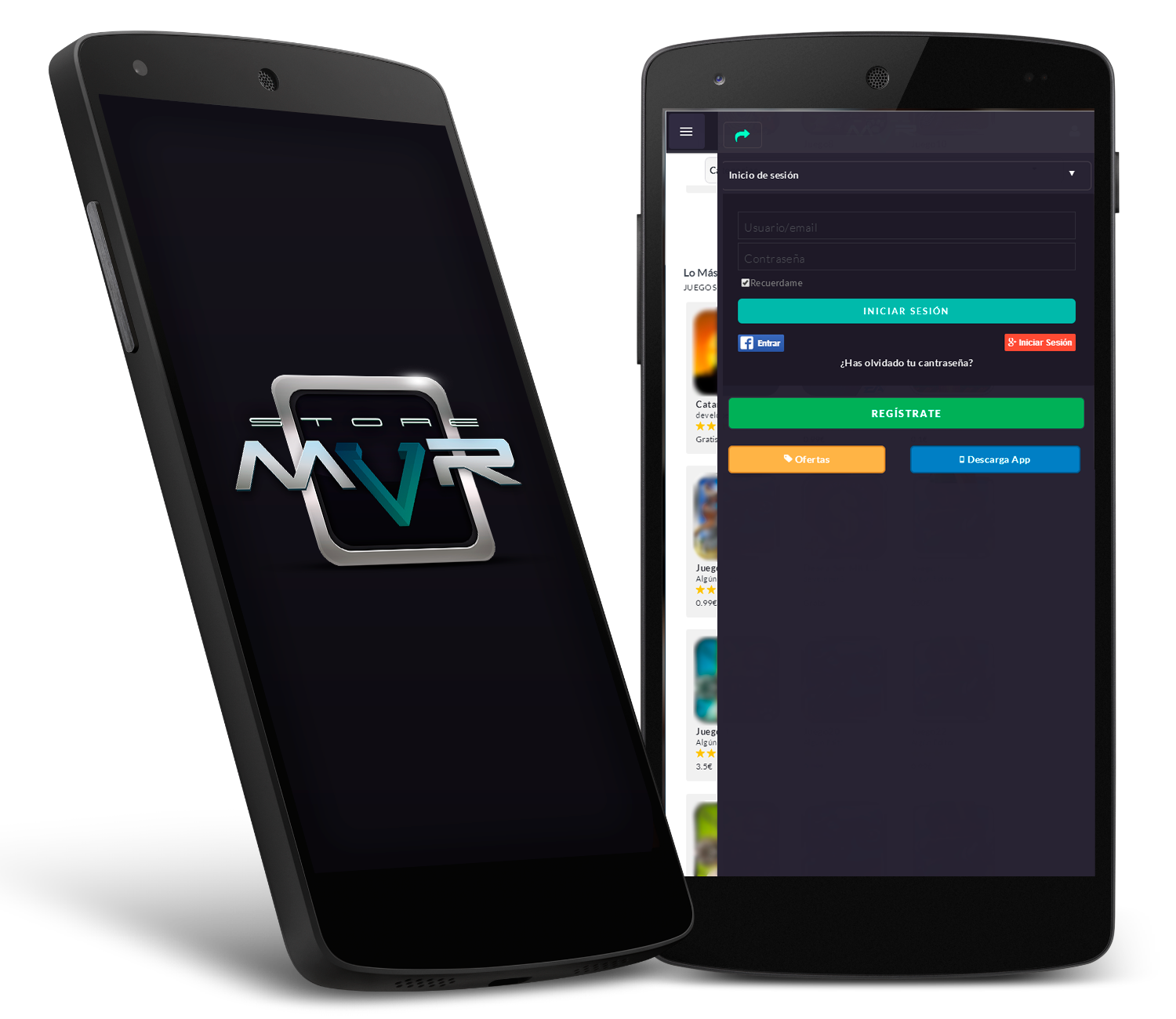Accede a la aplicación móvil de Store MVR, apps y juegos de realidad virtual